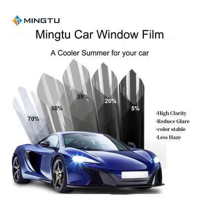 Mingtu NX50 VLT50% noir ultra clair Contrôle solaire Nano céramique Auto Car chaleur UV Bloc professionnel de teinture de fenêtre film adhésif