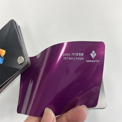 Vinyle adhésif amovible ultra-matte violet pour voiture avec une grande tolérance à la température