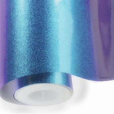 Mingtu violet bleu mat caméléon adhésif film autocollant décal pour la position du corps