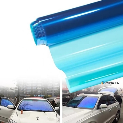 Tinture de caméléon 85% VLT Film de fenêtre isolant thermique 1*30M Film de fenêtre teinture bleu violet
