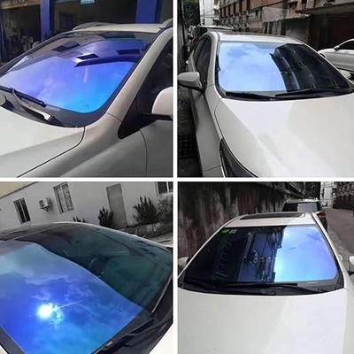 Film de fenêtre de voiture de couleur personnalisée Nano Ceramique pare-brise teinte rouge VLT 83% Isolation thermique