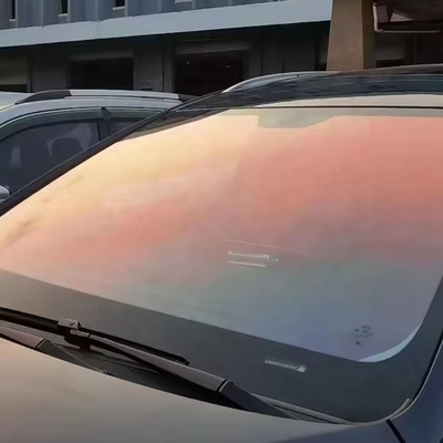 Film de fenêtre de voiture de couleur personnalisée Nano Ceramique pare-brise teinte rouge VLT 83% Isolation thermique