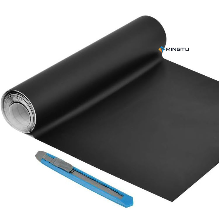 Enveloppe en vinyle noir mat Mingtu pour auto-guérison automobile et bulle de dégagement d'air incluse